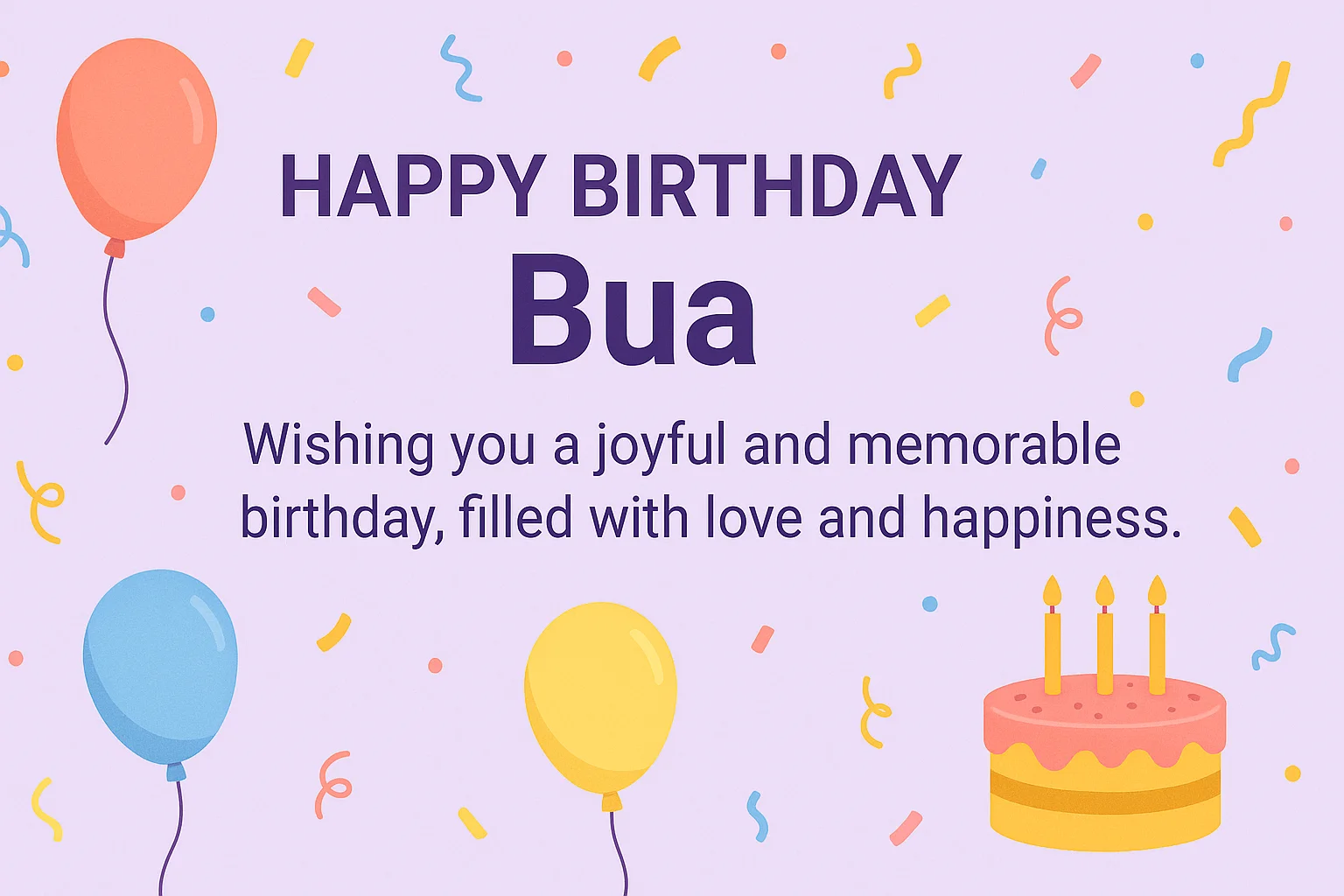 Happy Birthday Bua Wishes