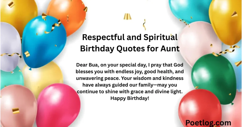 Respectful and Spiritual Birthday Quotes for Aunt
