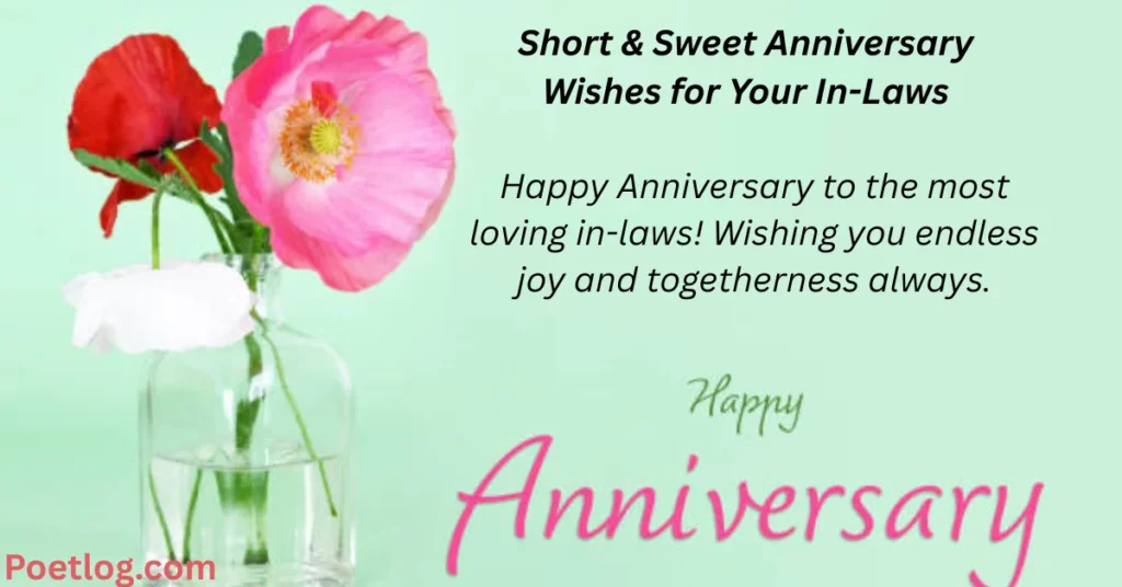Short & Sweet Anniversary Wishes for Your In-Laws