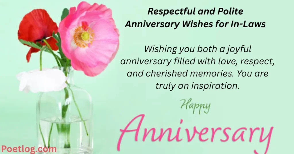 Respectful and Polite Anniversary Wishes for In-Laws