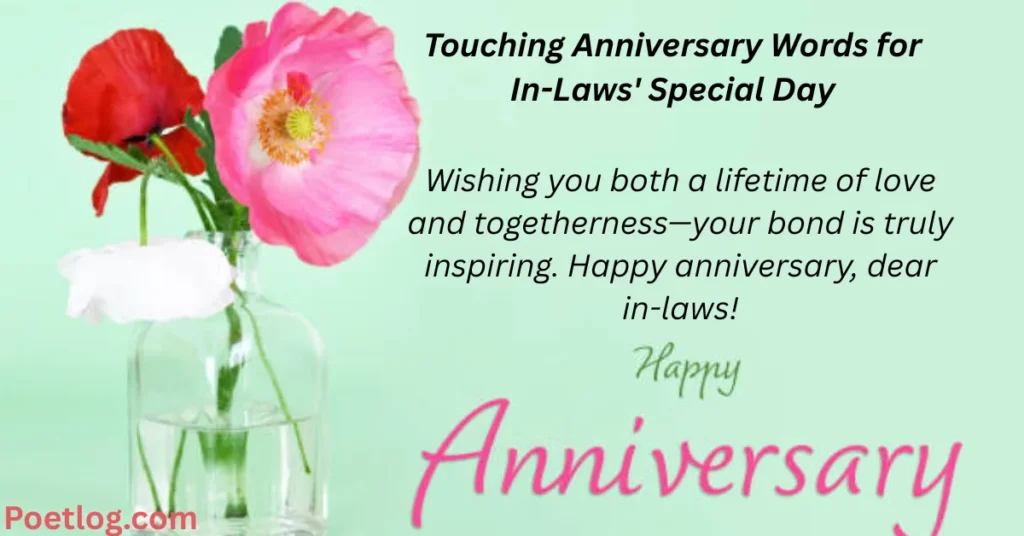 Touching Anniversary Words for In-Laws' Special Day