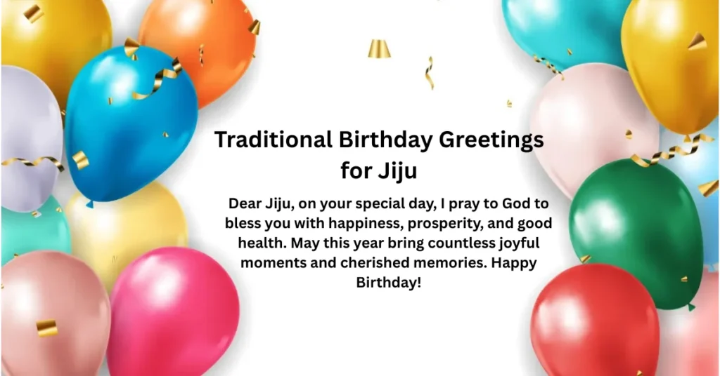 Traditional Birthday Greetings for Jiju