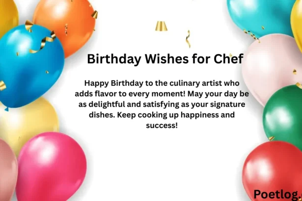 Birthday Wishes for Chef