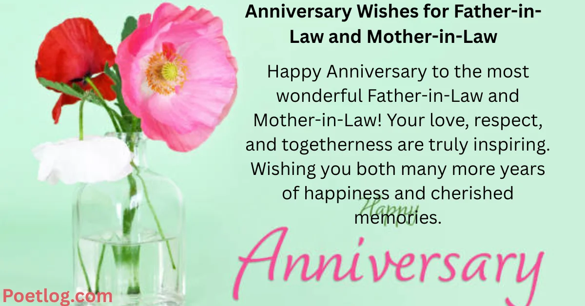Anniversary Wishes for Father-in-Law and Mother-in-Law