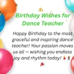Birthday Wishes for Dance Teacher