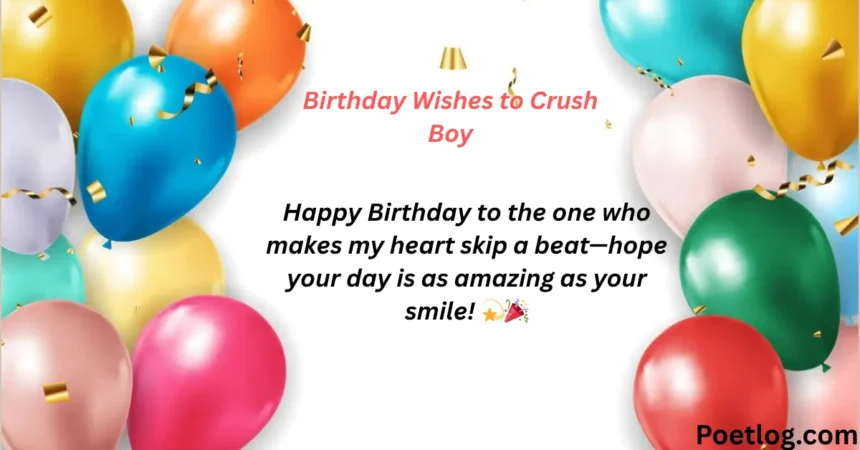 Birthday Wishes to Crush Boy