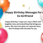 Happy Birthday Messages for an Ex-Girlfriend