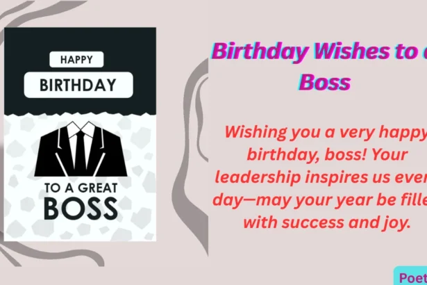 Birthday Wishes to a Boss