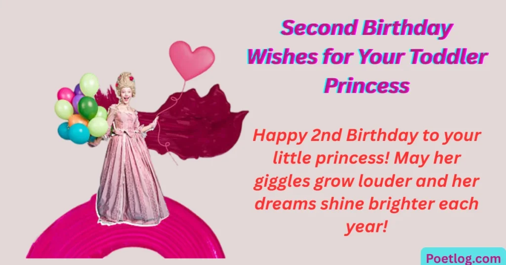 Second Birthday Wishes for Your Toddler Princess