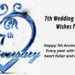 7th Wedding Anniversary Wishes for Wife