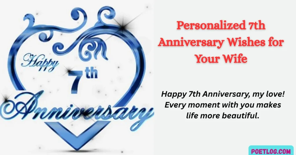 Personalized 7th Anniversary Wishes for Your Wife
