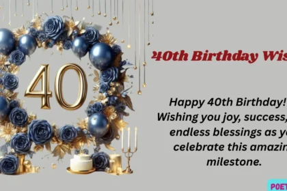 40th Birthday Wishes