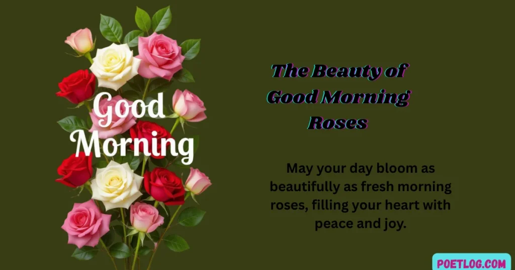 The Beauty of Good Morning Roses