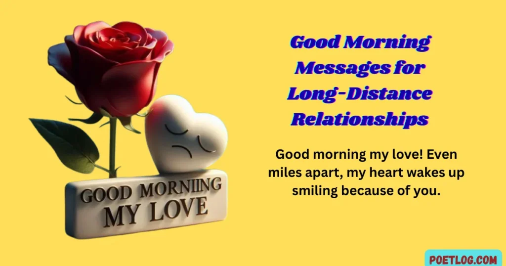 Good Morning Messages for Long-Distance Relationships
