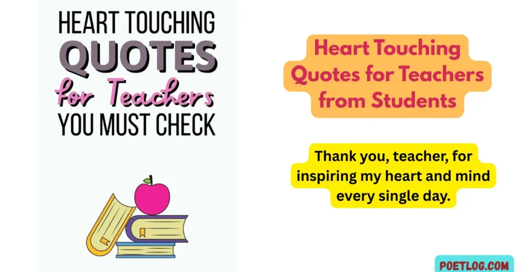 Heart Touching Quotes for Teachers from Students
