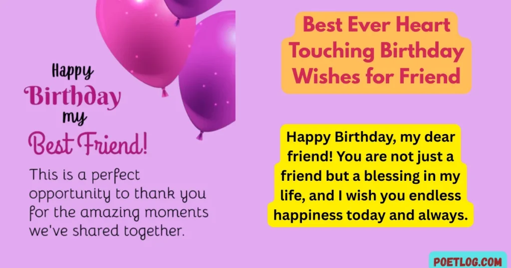 Best Ever Heart Touching Birthday Wishes for Friend