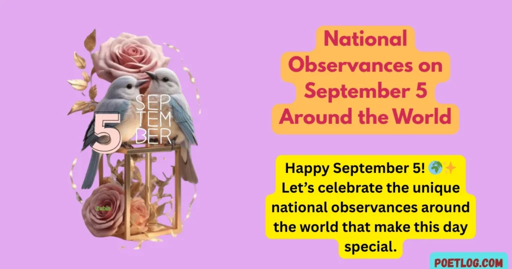 National Observances on September 5 Around the World