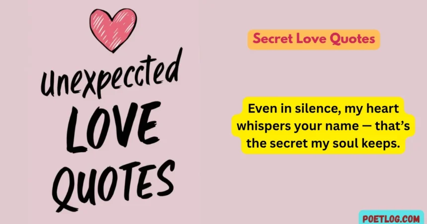 Secret Love Quotes