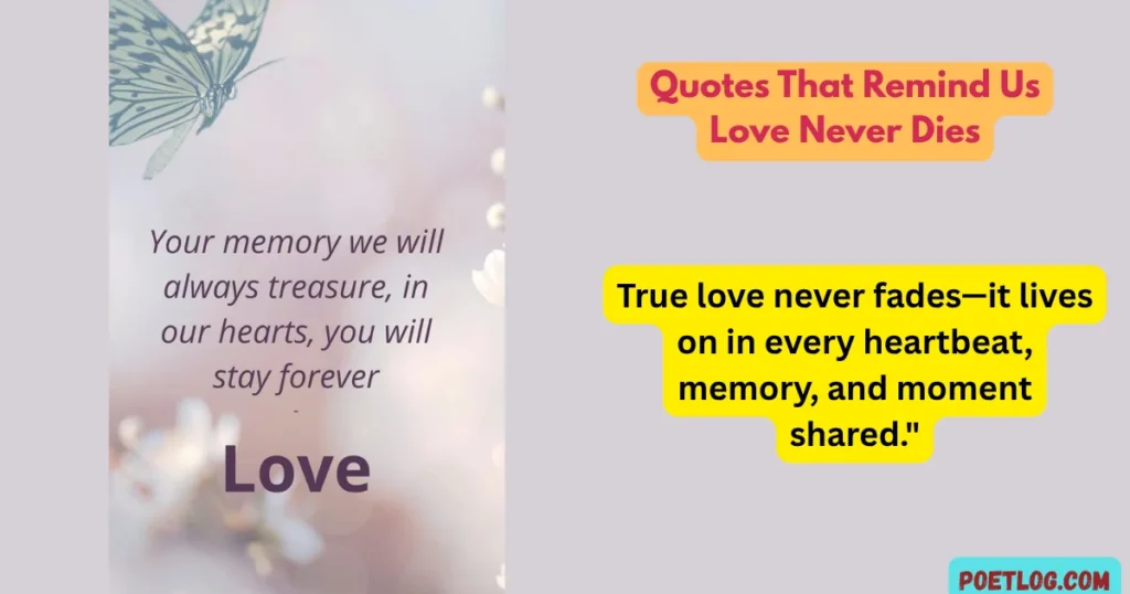 Quotes That Remind Us Love Never Dies