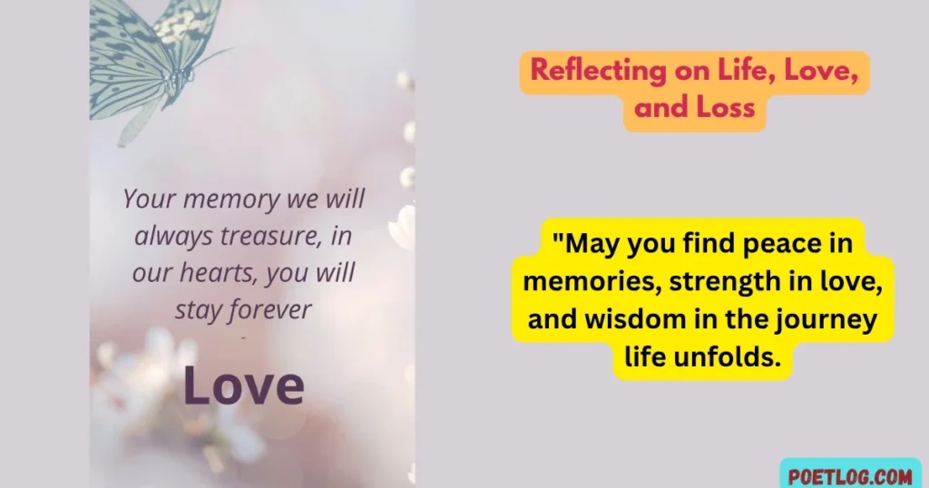 Reflecting on Life, Love, and Loss