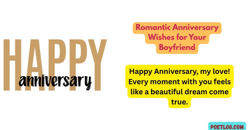 Romantic Anniversary Wishes for Your Boyfriend